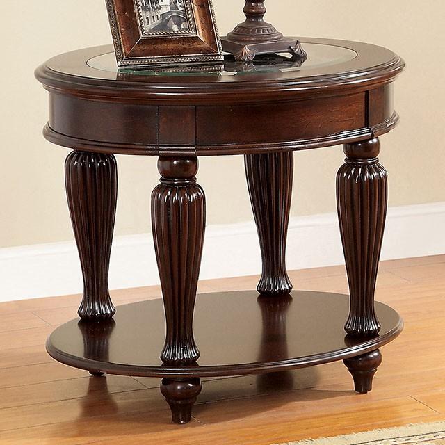 Centinel Dark Cherry End Table End Table FOA East