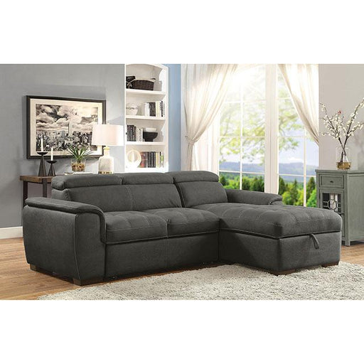 Patty Graphite Sectional, Graphite Sectional FOA East