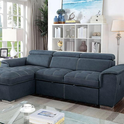 Patty Blue Gray Sectional, blue Sectional FOA East