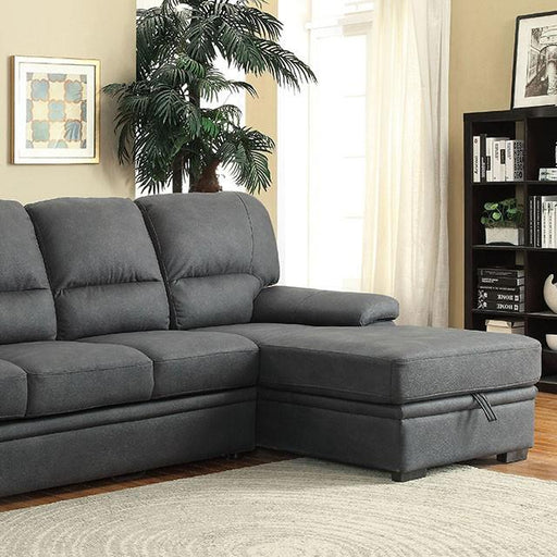 ALCESTER Graphite Sectional w/ Sleeper, Graphite Sectional FOA East