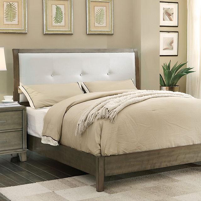 ENRICO I Gray E.King Bed Bed FOA East