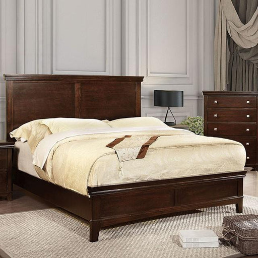 Spruce Brown Cherry Queen Bed Bed FOA East