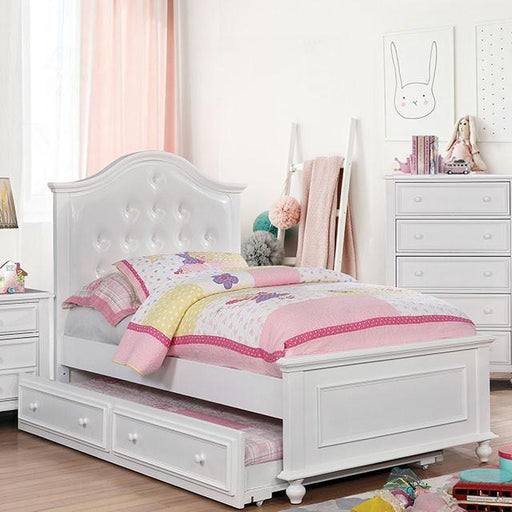 OLIVIA White Twin Bed Bed FOA East