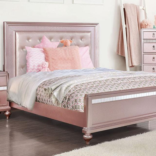Ariston Rose Pink Twin Bed Bed FOA East