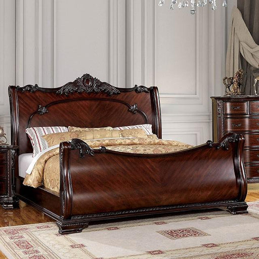 Bellefonte Brown Cherry E.King Bed Bed FOA East