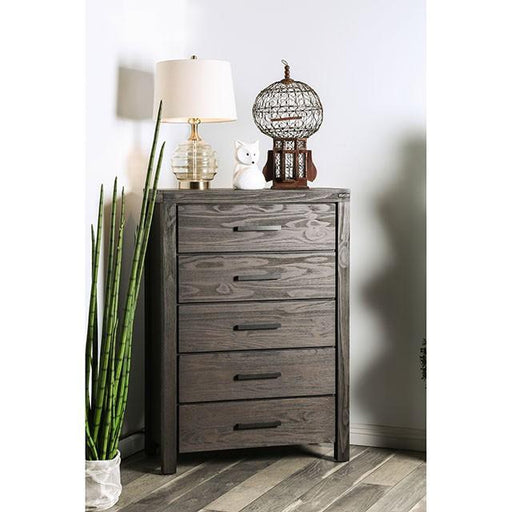 Rexburg Wire-Brushed Rustic Brown Chest Chest FOA East