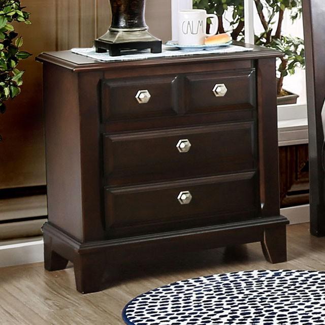 Litchville Brown Cherry Night Stand Nightstand FOA East