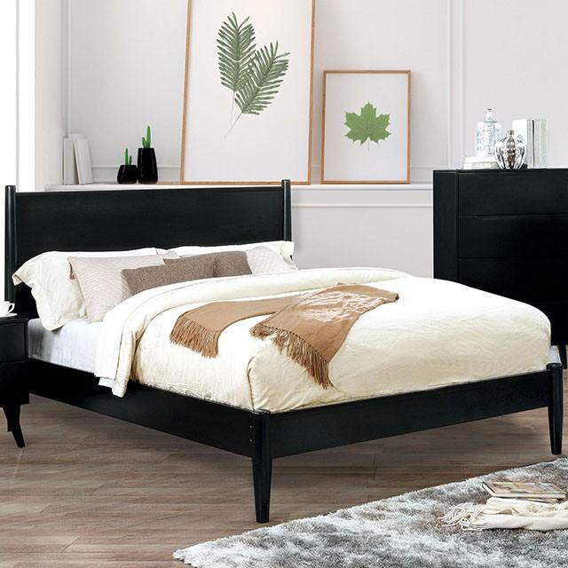 LENNART II Black Queen Bed Bed FOA East