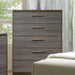 MANVEL Two-Tone Antique Gray Chest Chest FOA East