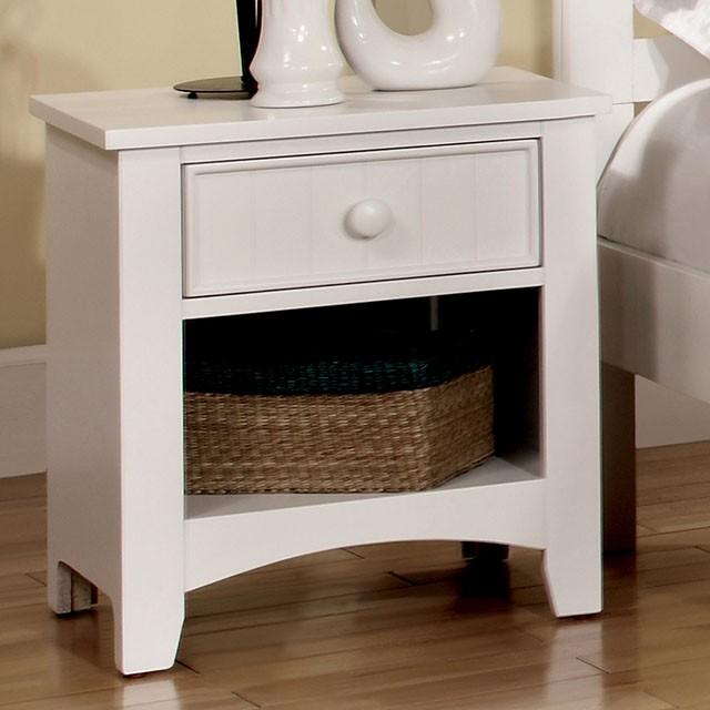 Corry White Night Stand Nightstand FOA East
