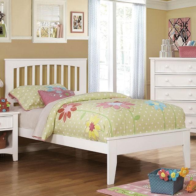Pine Brook White Twin Bed Bed FOA East