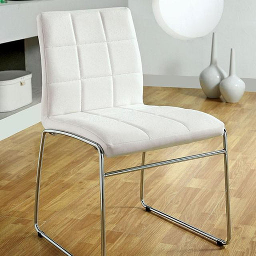 Oahu White Side Chair Dining Chair FOA East