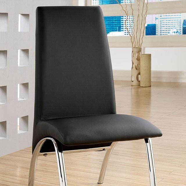 Glenview Black Side Chair Dining Chair FOA East