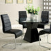 Mauna Black Round Dining Table Dining Table FOA East