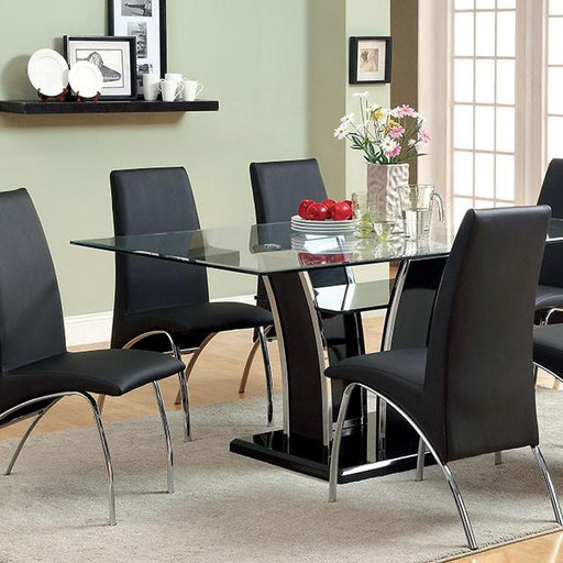 Glenview Black Dining Table Dining Table FOA East