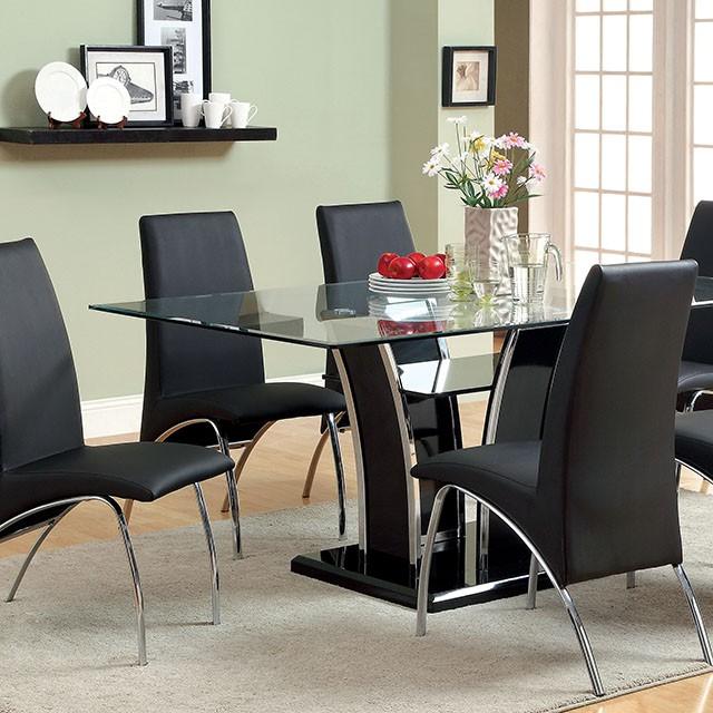 Glenview Black Dining Table Dining Table FOA East