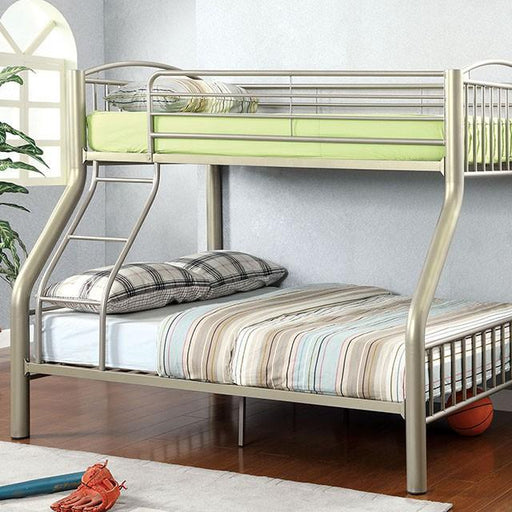 Lovia Metallic Gold Twin/Full Bunk Bed Bunk Bed FOA East