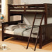 Spring Creek Dark Walnut Twin/Full Bunk Bed Bunk Bed FOA East