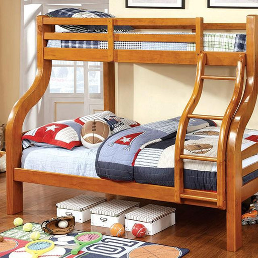 Solpine Oak Twin/Full Bunk Bed Bunk Bed FOA East