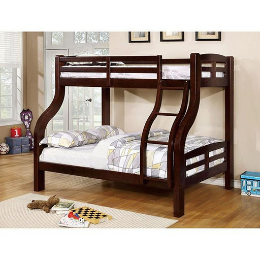 Solpine Espresso Twin/Full Bunk Bed Bunk Bed FOA East