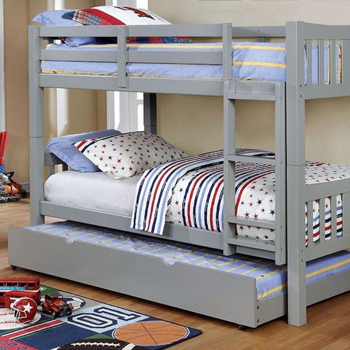 Cameron Gray Twin/Twin Bunk Bed Bunk Bed FOA East