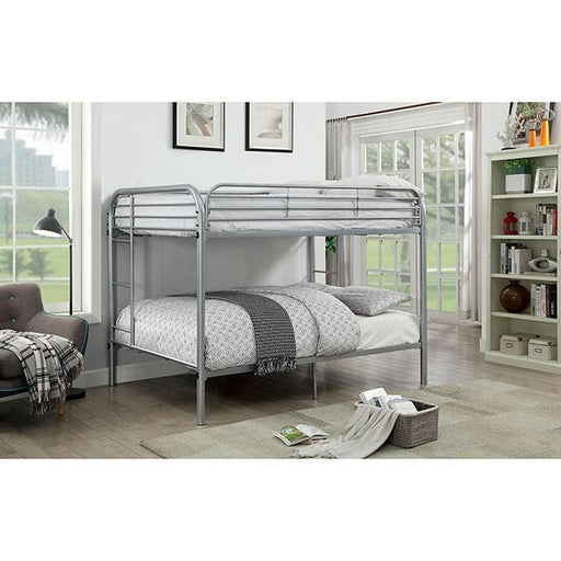 Opal Silver Full/Full Bunk Bed Bunk Bed FOA East