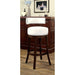 SHIRLEY Dark Oak/White 24" Bar Stool Barstool FOA East