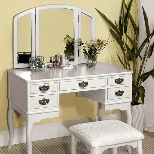 Ashland White Vanity Table Vanity FOA East
