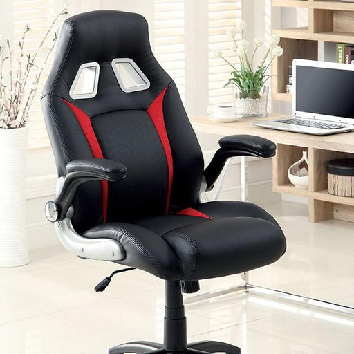 Argon Black/Silver/Red Office Chair Office Chair FOA East