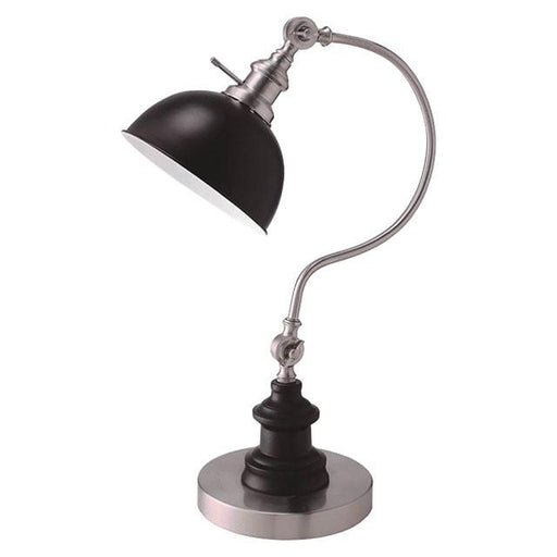 Briar Stain Nickel Table Lamp Table Lamp FOA East