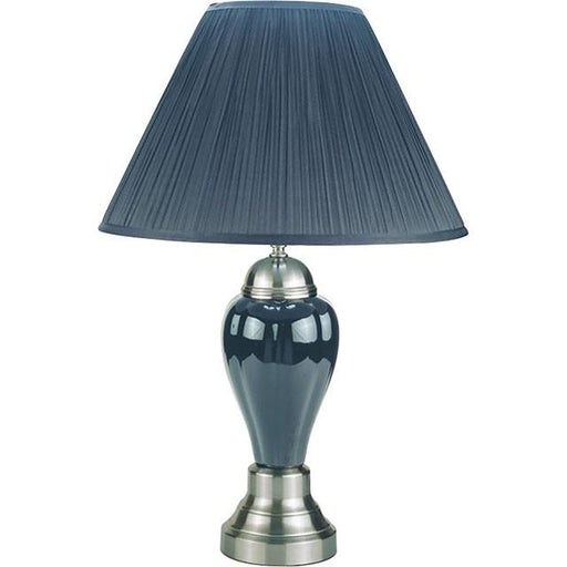 Hanna Gray 27"H Grey Table Lamp Table Lamp FOA East