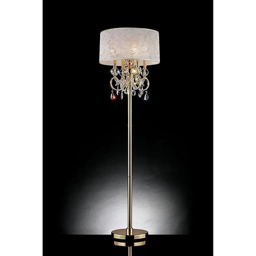 Deborah Gold 63"H Gold Floor Lamp Floor Lamp FOA East