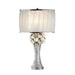 Simone White/Silver Table Lamp Table Lamp FOA East