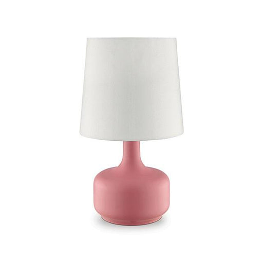 Farah Pink 17"H Matte Pink Table Lamp Table Lamp FOA East