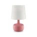 Farah Pink 17"H Matte Pink Table Lamp Table Lamp FOA East