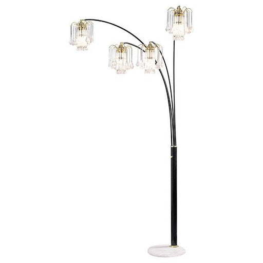 Elouise Black/Gold Arch Lamp Arch Lamp FOA East
