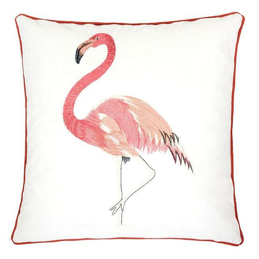 Lina Flamingo 20" X 20" Pillow, Single Flamingo Pillow FOA East