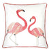 Lina Flamingo 20" X 20" Pillow, Pair Flamingo Pillow FOA East