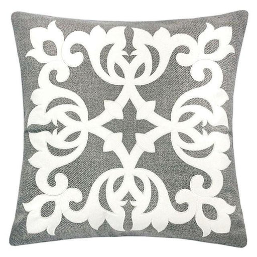 Trudy Silver 20" X 20" Pillow, Silver Pillow FOA East