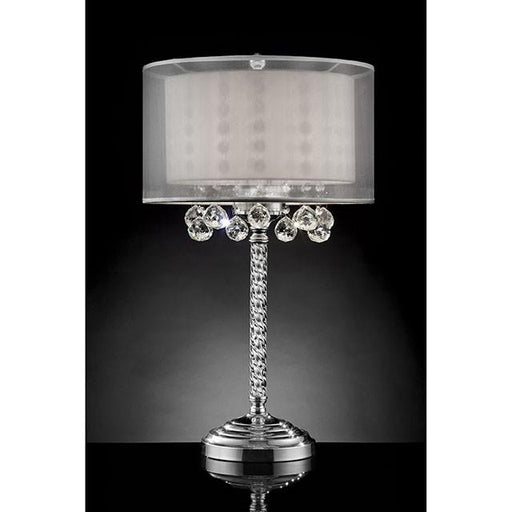 30"H Table Lamp, Hanging Crystal Lamp FOA East