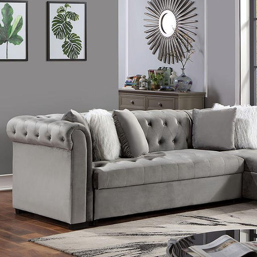 ALESSANDRIA Sectional, Gray Sectional FOA East