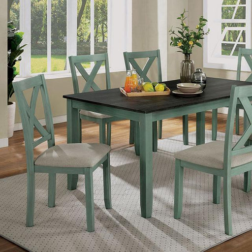 ANYA 7 Pc. Dining Table Set Dining Room Set FOA East