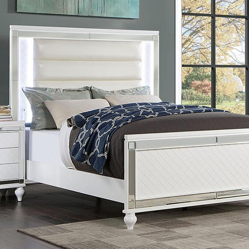 CALANDRIA Queen Bed, White Bed FOA East