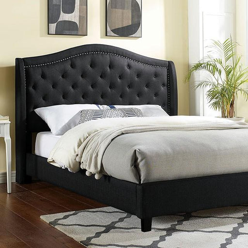 CARLY Cal.King Bed, Black Bed FOA East