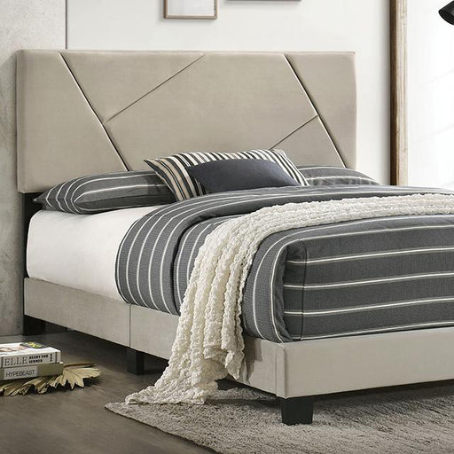 CLEOME Full Bed, Light Gray Bed FOA East