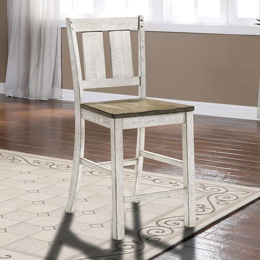 DAKOTA Counter Ht. Chair (2/CTN), A.White/Ash Brown Barstool FOA East