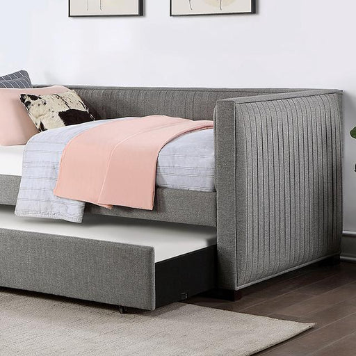 DORAN Twin Daybed w/ Trundle, Gray Daybed FOA East