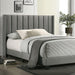 KAILEY Queen Bed, Light Gray Bed FOA East