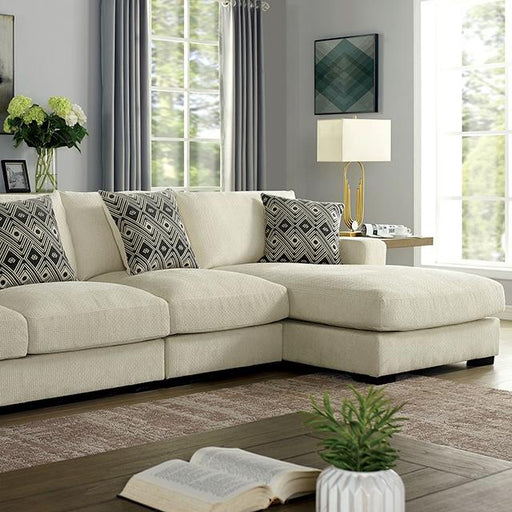 KAYLEE Large L-Shaped Sectional, Right Chaise Sectional FOA East