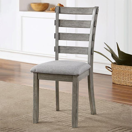 LAQUILA Side Chair (2/CTN), Gray Dining Chair FOA East